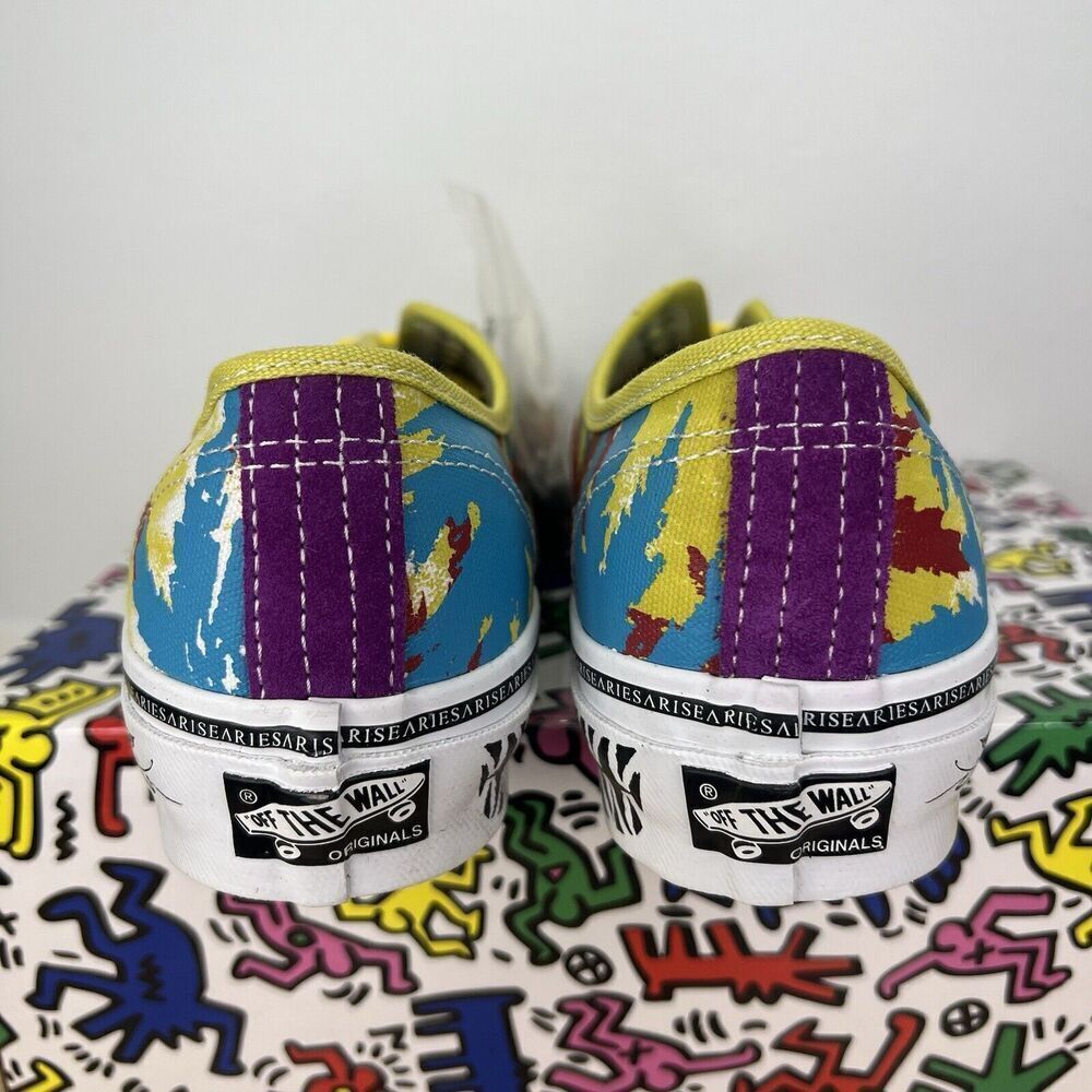 Vans X Aries OG Authentic LX Shoes Weed Muted VN0A4BV9 Size 7.5M/9W NEW - Picture 6 of 14
